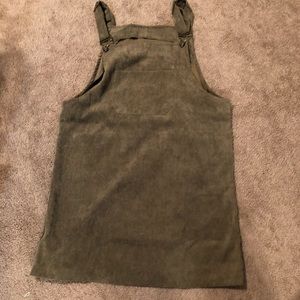 Velvet overall dress